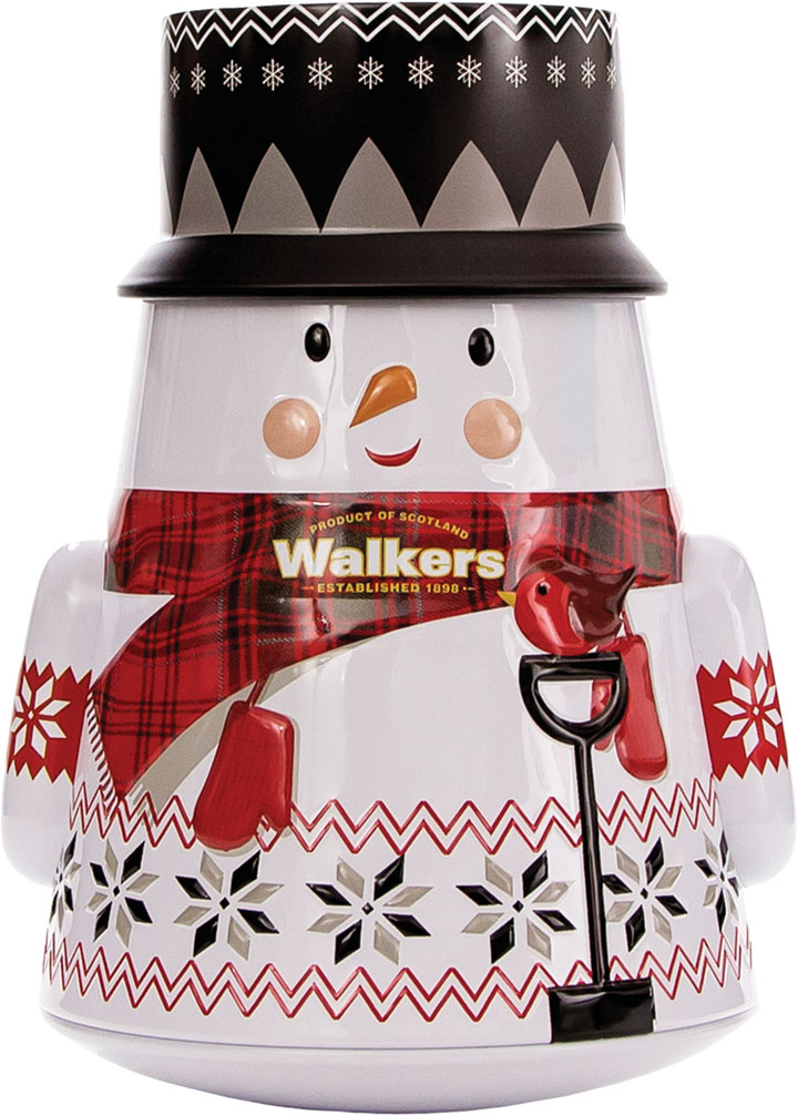 Walkers Wobly Snowman Tin - 200g/7.0 oz