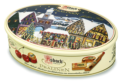Asbach Brandy Oval Gift Tin