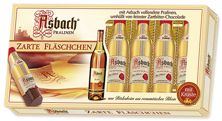 Asbach Bottle in a Windows Display Gift Box