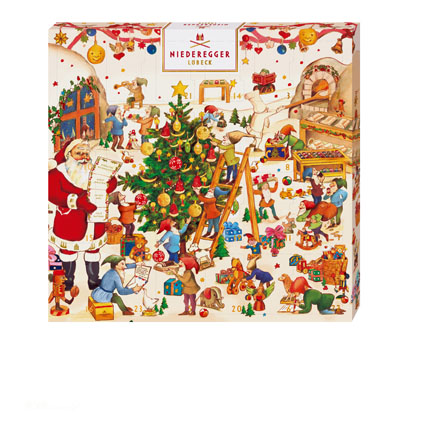 Niederegger Marzipan Mini Wichtelwerkstatt Advent Calendar 170g/6.0 Oz