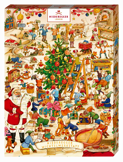 Niederegger Marzipan Wichtelwerkstatt Advent Calendar, 500G/17.6 oz